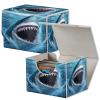 Mxfdegf Card Deck Box for MTG Cards,100+ Single Sleeved Cards Trading Card Deck Case,Strong Magnet Magic Gathering Deck Box,PU Leather Trading Card Storage Box for TCG,CCG,MTG Cards,Cute Blue Sharks view 1