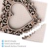 500 Piece Jigsaw Puzzle for Adults Personalized Picture Puzzle Heart Shaped Frame Customized Wooden Puzzle for Family, Birthday, Wedding, Game Nights Gifts, 20.4"x15" view 3