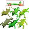 6 Packs Lizards Toys,9 inch Super Stretches Rubber Lizard Set, Material TPR, Stretchy Lizards with Gift Bag-Realistic Lizard Figure Bathtub Toy Iguana Chameleon view 1