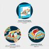 Bigjigs Rail Tea Cup Turntable - Revolving Wooden Fairground Ride Train Accessory, Kids Trains & Railway Accessories, Sustainably Made, Toddler Gifts for 3 Years Old + view 3