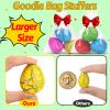 30PCS Large Hatching Dinosaur Eggs for Dinosaur Birthday Party Favors for Kids 3-5 4-8 Valentine Goodie Bag Stuffers Classroom Prizes Bulk Treat Stuff Novelty Grow in Water Dino Eggs with Toys Inside view 2
