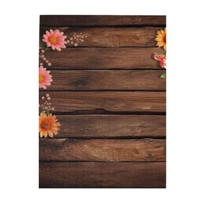 500 Piece Jigsaw Puzzle for Adults Personalized Picture Puzzle Flowers and Wooden Customized Wooden Puzzle for Family, Birthday, Wedding, Game Nights Gifts, 20.4"x15"