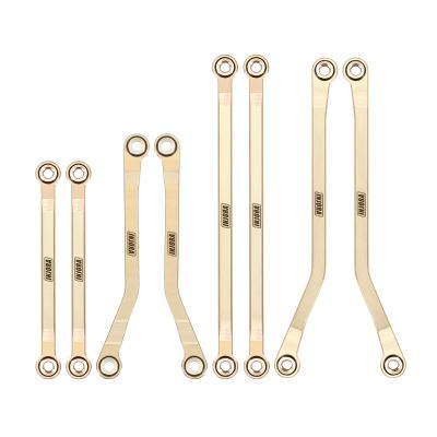 INJORA 46g Brass High Clearance Links Set for TRX4M High Trail K10 F150 1/18 RC Crawler Upgrade (4M-97)
