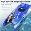 GoolRC Remote Control Boat 2.4GHz High Speed 30km/h Brushless Turbojet Speedboat Remote Control Ship Cooling Waterproof Low Battery/Over Distance Reminder 2 Battery view 3
