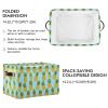 2Pcs Funny Pineapple Fruit Storage Bin Fabric Storage Basket with Handles,Foldable Storage Boxes,Organizer Bag for Clothing Dog Toy Book Storage Cubes Shelf Closet Basket A112158 view 3