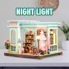 DIY Miniature House Kit,Tailor Shop Dollhouse Miniature Kit with LED & Furniture,Mini Diorama House Building Kit for Adults,3D Wooden Craft Tiny House Mini Model Kit,Home Decor Family Birthday Gifts view 2