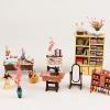 DIY Miniature House Kit,Tailor Shop Dollhouse Miniature Kit with LED & Furniture,Mini Diorama House Building Kit for Adults,3D Wooden Craft Tiny House Mini Model Kit,Home Decor Family Birthday Gifts view 3