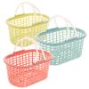 3pcs Plastic Storage Bins Supermarket Carts Bath Toy Bin Small Plastic Basket Shower Basket Kitchen Storage Organizer Bath Storage Basket Hamper Basket Hollow Out Travel Pp view 1