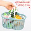 3pcs Plastic Storage Bins Supermarket Carts Bath Toy Bin Small Plastic Basket Shower Basket Kitchen Storage Organizer Bath Storage Basket Hamper Basket Hollow Out Travel Pp view 2