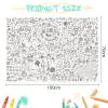 GWHOLE Giant Coloring Poster, 40 x 28 Inch Large Wedding Themed Coloring Tablecloth Colorable Table Cloth for Home School Wedding Bridal Shower view 2