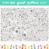 GWHOLE Giant Coloring Poster, 40 x 28 Inch Large Wedding Themed Coloring Tablecloth Colorable Table Cloth for Home School Wedding Bridal Shower view 3