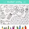 GWHOLE Giant Coloring Poster, 40 x 28 Inch Large Wedding Themed Coloring Tablecloth Colorable Table Cloth for Home School Wedding Bridal Shower view 4