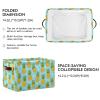 2Pcs Funny Pineapple Fruit Storage Bin Fabric Storage Basket with Handles,Foldable Storage Boxes,Organizer Bag for Clothing Dog Toy Book Storage Cubes Shelf Closet Basket A112162 view 3