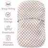 LifeTree Muslin Baby Lounger Cover, Newborn Slipcover Lounger Cover for Boys Girls Infant, Soft 70% Viscose from Bamboo and 30% Cotton, Cover Only, Checkered Pattern view 4