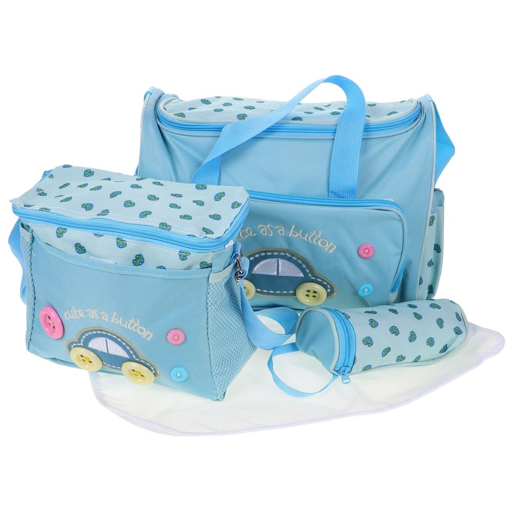 Abaodam 4-in-1 Multi-Function Diaper Bag Tote Set with Large Capacity Includes Diaper Changing Pad Durable Waterproof Oxford for Travel and Everyday Use