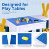 Etarnfly Classic Baseplates Building Plates-8 Pack 10" x 10" Building Boards,100% Compatible with All Major Brands and Activity Table, Creative Platforms Mats for Toy Bricks,Blue view 4