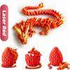 Dragon Egg, Easter Egg Pet Dragon, Dragon Eggs with Dragon Inside, 3D Printed Dragon Toys, Surprise Dragon Egg Toy,12Decorative Ornaments (Red) view 3