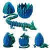 Dragon Egg, Easter Egg Pet Dragon, Dragon Eggs with Dragon Inside, 3D Printed Dragon Toys, Surprise Dragon Egg Toy,12Decorative Ornaments (Green A) view 1