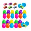 Almencla Prefilled Easter Eggs with Pull Back Toy Cars Twist Egg Set Reusable Prefilled Eggs Easter Basket Stuffers for Kids Eggs Game, 24pcs view 1