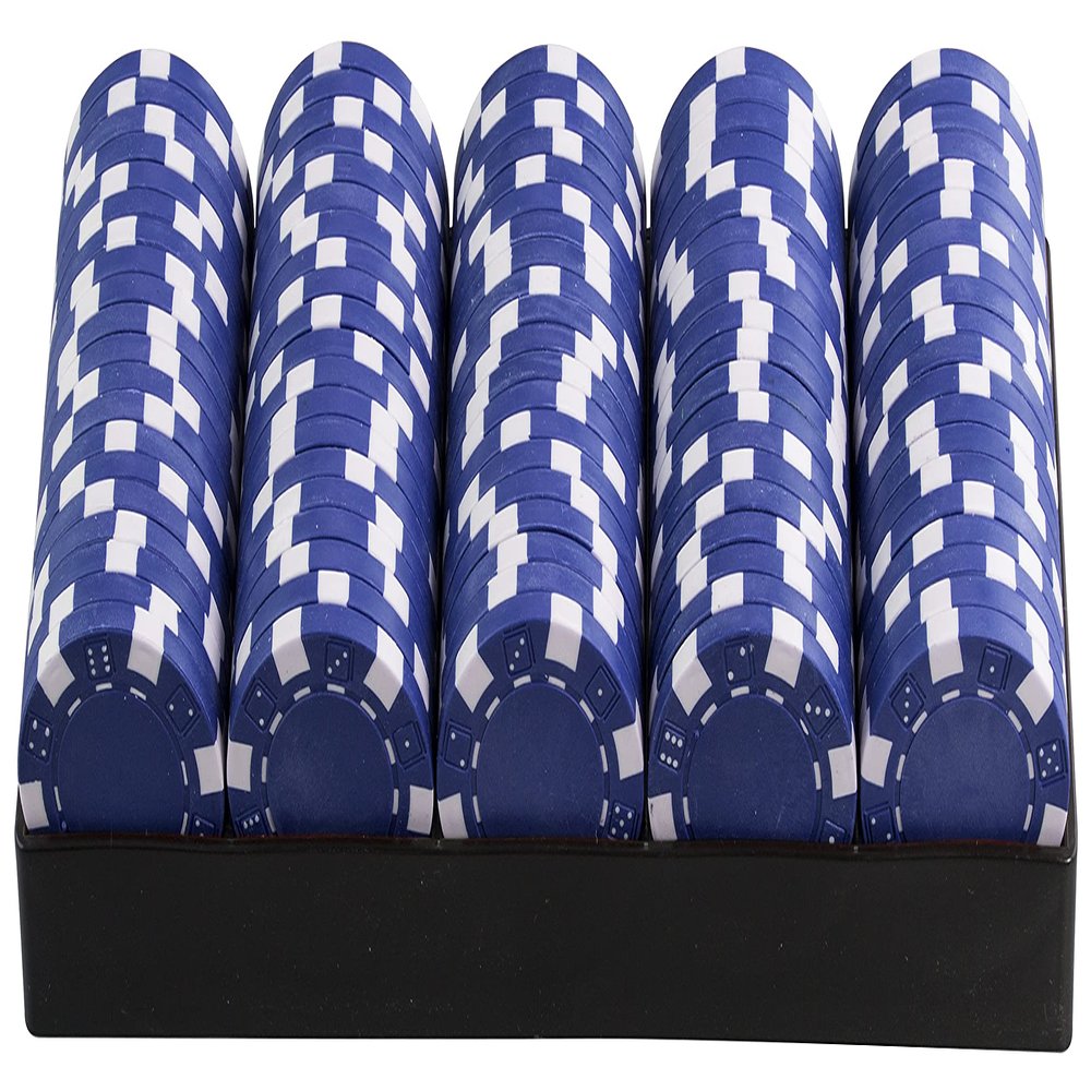11.5 Gram Casino Style Poker Chips | Poker Chips Replacements (Blue, 300 Chips)