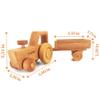 Personalized Wooden Tractor Toys For Boys - Wooden Tractor And Trailer Farm Toys For Kids- Toddler Tractor Toys Best Gifts For 2 Year Old - Baby Boy Gifts Wooden Farm Toys - Construction Kid Toys view 4