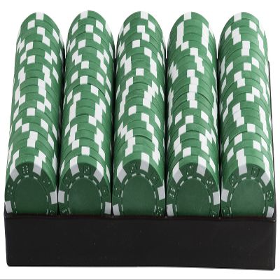 11.5 Gram Casino Style Poker Chips | Poker Chips Replacements (Green, 300 Chips)