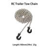 1/10 RC Crawler Tow Chain,Trailer Tow Rope,Rescue Hook Buckle for Traxxas TRX4 Axial SCX10 90046 Tamiya D90 TF2 CC01,1/10 Scale RC Accessories view 3