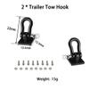 1/10 RC Crawler Tow Chain,Trailer Tow Rope,Rescue Hook Buckle for Traxxas TRX4 Axial SCX10 90046 Tamiya D90 TF2 CC01,1/10 Scale RC Accessories view 4