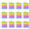 Bulk - 12 Large Birthday Cake Bubble Pop Fidget Toy - Silicone Push Poke Bubble Wrap Fidget Toy - Press Bubbles to Pop - Bubble Popper Sensory Stress Toy OT (Bulk - 12 Cakes (1 Dozen)) view 1