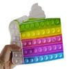 Bulk - 12 Large Birthday Cake Bubble Pop Fidget Toy - Silicone Push Poke Bubble Wrap Fidget Toy - Press Bubbles to Pop - Bubble Popper Sensory Stress Toy OT (Bulk - 12 Cakes (1 Dozen)) view 2
