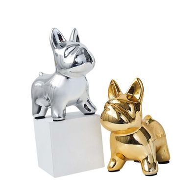 Abaodam Dog-Shaped Ceramic Money Pot Boys and Girls Coin Bank Decorative Saving Bank for Desktop Cartoon Saving Pot Money