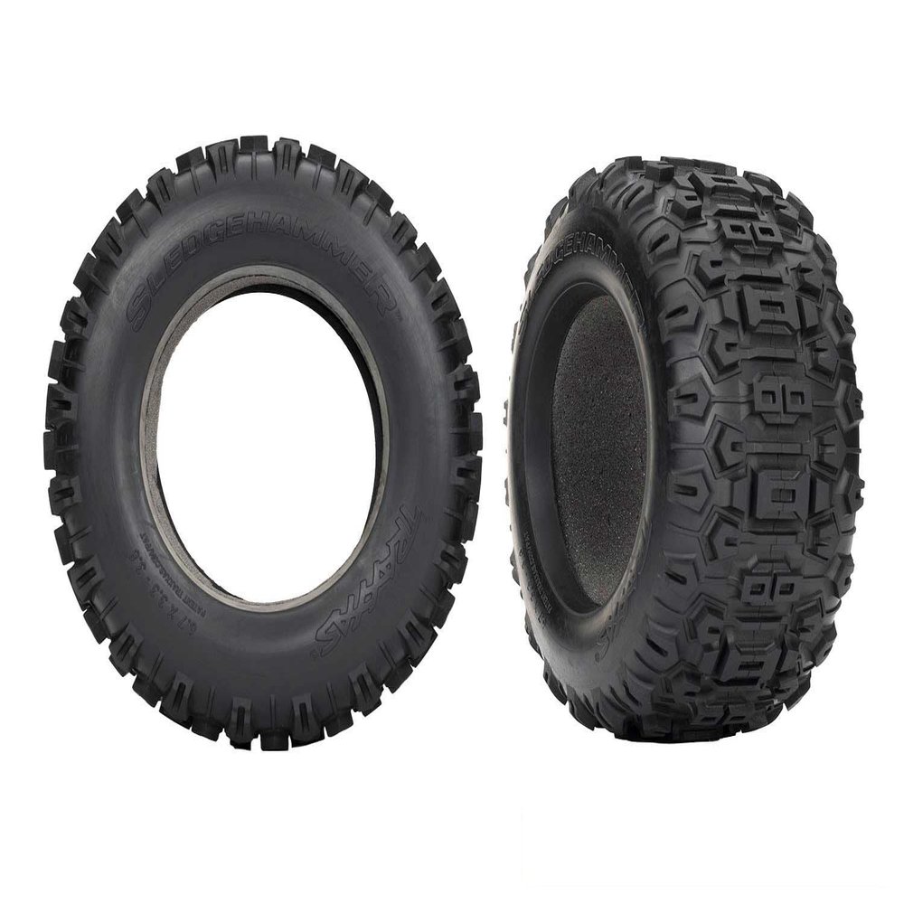 Sledgehammer Dual-Profile Belted Tires with Foam Inserts