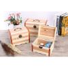 Abaodam Wooden Piggy Bank Mini Vintage Coin Saving Bank Box Money Organizer Treasure Box Without Lock 7.87X5.78X5.70In for Home Office view 4