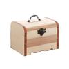 Abaodam Wooden Piggy Bank with Lock Mini Vintage Coin Saving Box Money Organizer Treasure Chest for Home Office Jewelry Storage 5.7 Inch view 1