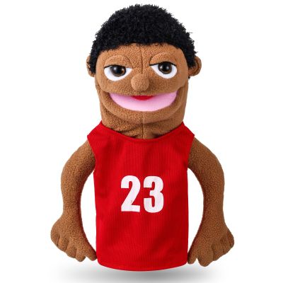 Role Play Hand Puppets Hand Plush Chef Doctor Fireman Pirate Detective Athlete Nurse Worker Hand Puppet Toys Puppets for Kids Storytelling Imaginative Pretend Play Teaching Preschool(Athlete)