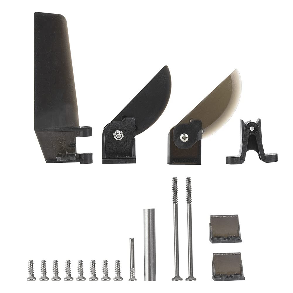 RC Boat Rudder Parts,Enhances Steering Precision,RC Boat Control Fin Assembly,Plastic for RC Enthusiasts Racing Leisure Boating Fishing