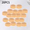 JISADER 20 Pieces Pulley Blocks Wooden Model Ship Fittings Deadeye Wood Block Toy Set Sheave Blocks High Detail Finish Suitable for Model Ship Repairs Educati, 6mm view 2