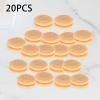 JISADER 20 Pieces Pulley Blocks Wooden Model Ship Fittings Deadeye Wood Block Toy Set Sheave Blocks High Detail Finish Suitable for Model Ship Repairs Educati, 6mm view 3