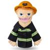 Role Play Hand Puppets Hand Plush Chef Doctor Fireman Pirate Detective Athlete Nurse Worker Hand Puppet Toys Puppets for Kids Storytelling Imaginative Pretend Play Teaching Preschool(Fireman) view 1