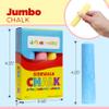 4E's Novelty 3 Boxes Sidewalk Chalk Party Favors for Kids, 3 Jumbo Chalk Sticks In Each Box, Sidewalk Chalk Bulk Individual Packs, Easter Basket Stuffers Toddlers Summer Gift Toy view 2