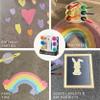 DIY Sidewalk Chalk Paint 6pk Kit - Non-Toxic, Washable Powdered Chalks - Simply Mix in Water and Use a Paintbrush to Create Colorful Artwork on the Sidewalk or Chalkboard, For Kids Ages 5+ view 2