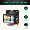 DIY Sidewalk Chalk Paint 6pk Kit - Non-Toxic, Washable Powdered Chalks - Simply Mix in Water and Use a Paintbrush to Create Colorful Artwork on the Sidewalk or Chalkboard, For Kids Ages 5+ view 3