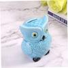 Abaodam 1pc Ceramic Owl Piggy Bank Stylish Bank Box Coins Saving Box Owl Decor for Boys and Girls Color view 3