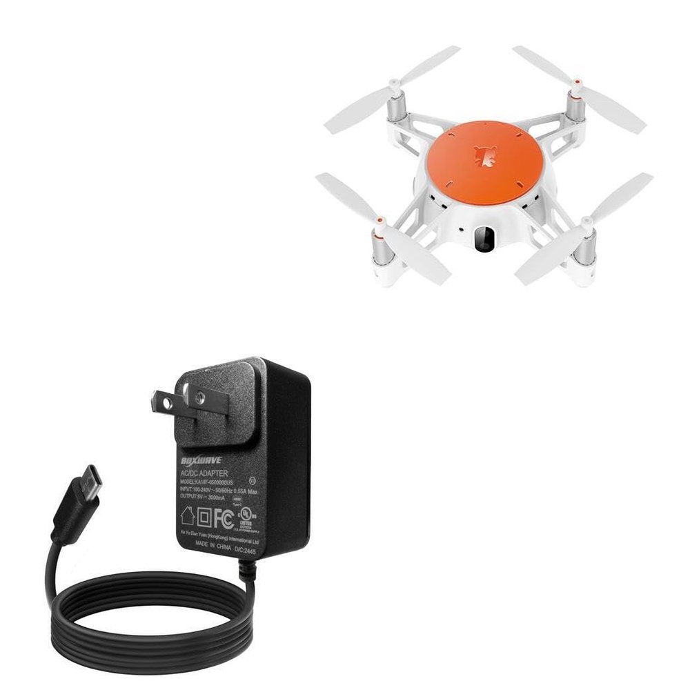 BoxWave Charger Compatible with Fimi Mi Drone Mini - Wall Charger Direct (15W), Rapid Charge Your Device with Built-in 3ft Cable