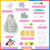 26 Pcs Kids Cooking and Baking Set, Complete Kids Cooking Tools Chef Kit with Apron and Chef Hat Real and Baking Supplies Dress Up Role Play Toys Gift for Boys Girls view 2