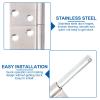 POWTAXBJGD Door Hinges 4 PCS 4 inch Lift Off Hinges Flag Hinges, 304 Stainless Steel Detachable Door Hinge, Lift Off Left Handed Hinges for Cabinet, Furniture Hinges, Closet, Wardrobe, Cupboards view 3
