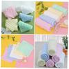 BESTonZON 5pcs Soft Cotton Washcloths for Boy Girl Absorbent Boy Girl Face Towels White Yellow Pink Green and Sky Blue Gentle Delicate Skin Bathing and Daily Use view 4