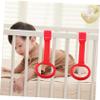 BESTonZON 2pcs Pull Crib Hanging for Toddlers Safe and Sturdy Boy Girl Bed for Walking Assistance Interactive Design for Motor Skill Development view 2
