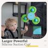 ALASOU 3PCS Suction Cup Spinner Toys for 1 Year Old Boy Girl|Spinning Top 12 18 Months|1 2 Year Old Boy Birthday Gift|Baby Bath Toy for Kids Ages 1-3|Sensory Airplane Travel Toy for Infant Toddlers view 2