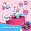 AEROQUEST Unicorn Toys for Girls Remote Control Car for Toddlers 1-3 2 Pack RC Cars with LED Lights & Music Toys for Ages 2-4 Birthday Gifts for 4-6 6-8 Year Old (Unicorn) view 4